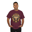 Red Revolver Graphic T-Shirt — Retro Western Guns Emblem