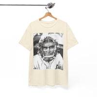 Vintage Baseball Catcher Portrait T-Shirt – Sports Tee