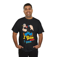 Retro Cartoon 'I Yam What I Yam' Graphic Tee