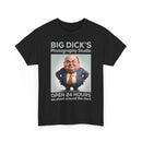 Big Dick's Photography Studio T-Shirt — Funny Novelty Graphic Tee (Open 24 Hours)