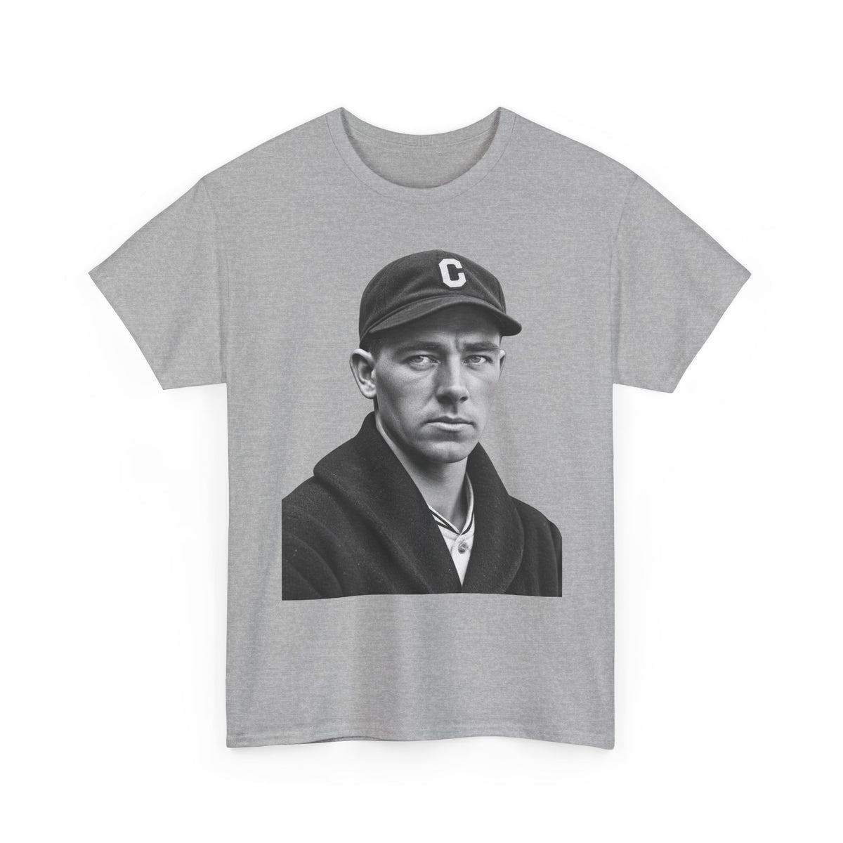 Vintage Baseball Player Portrait Tee