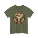 Red Revolver Graphic T-Shirt — Retro Western Guns Emblem