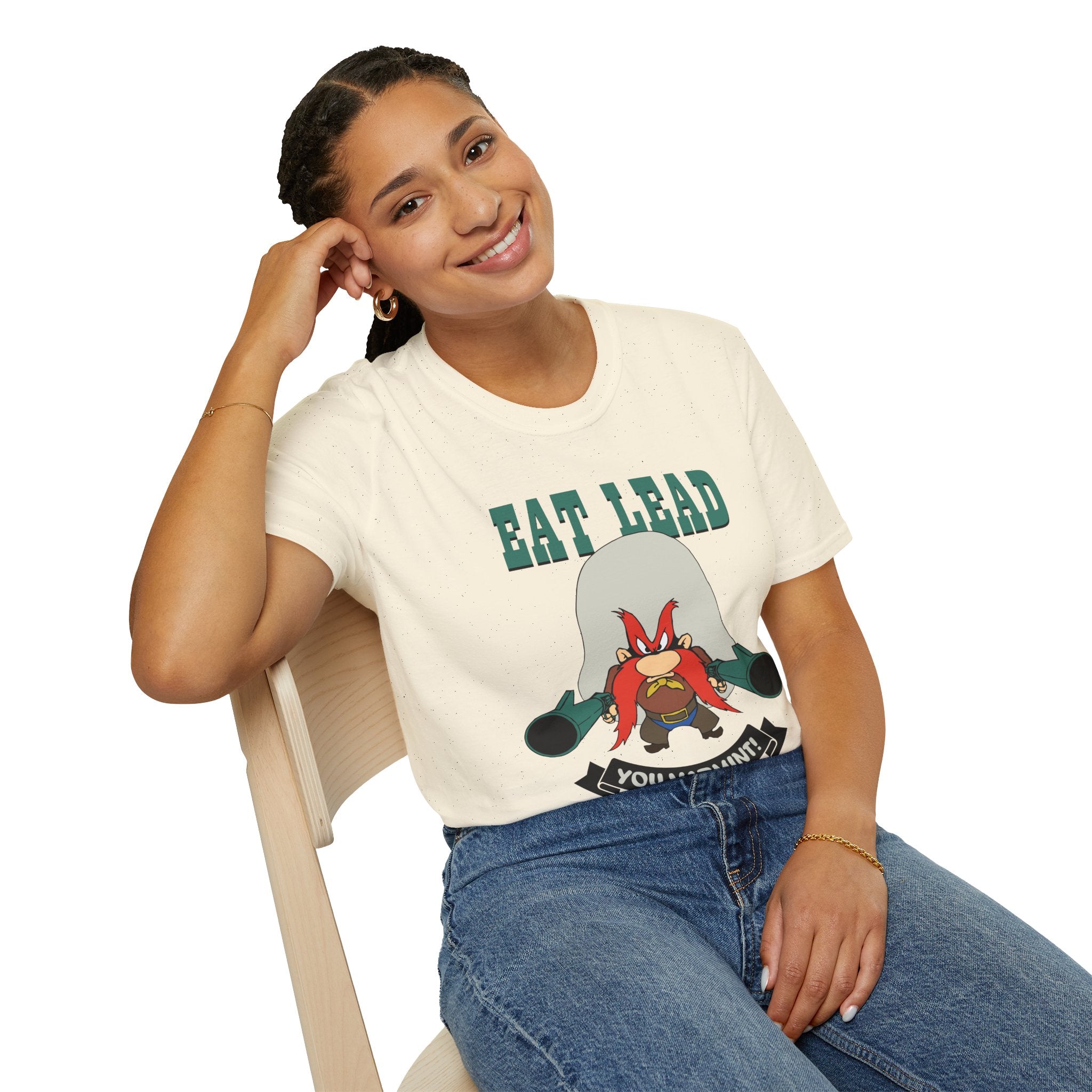 Eat Lead Varmint T-Shirt — Funny Looney Tunes-Inspired Graphic Tee