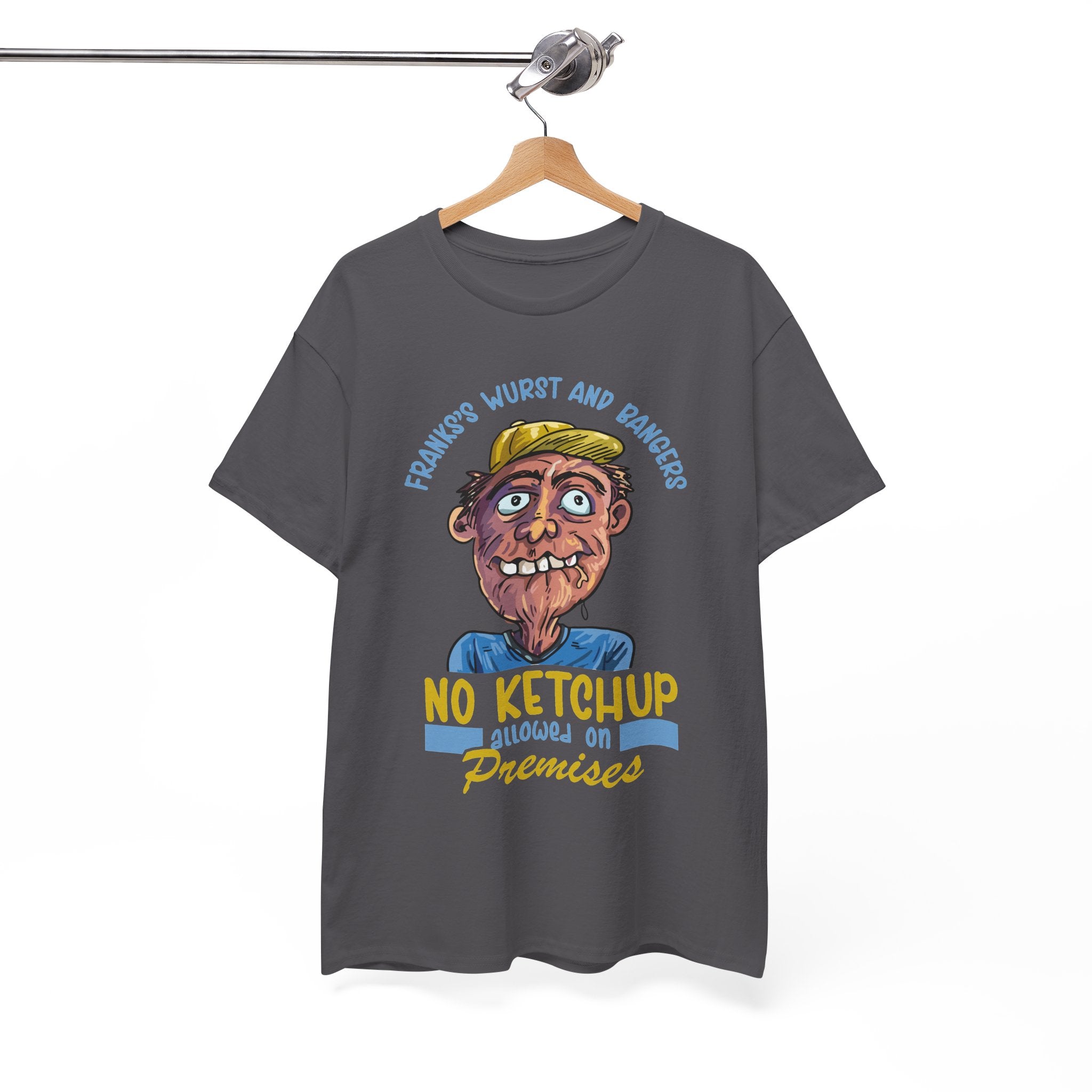''No Ketchup Allowed on Premises'' Funny Food Humor Graphic Tee