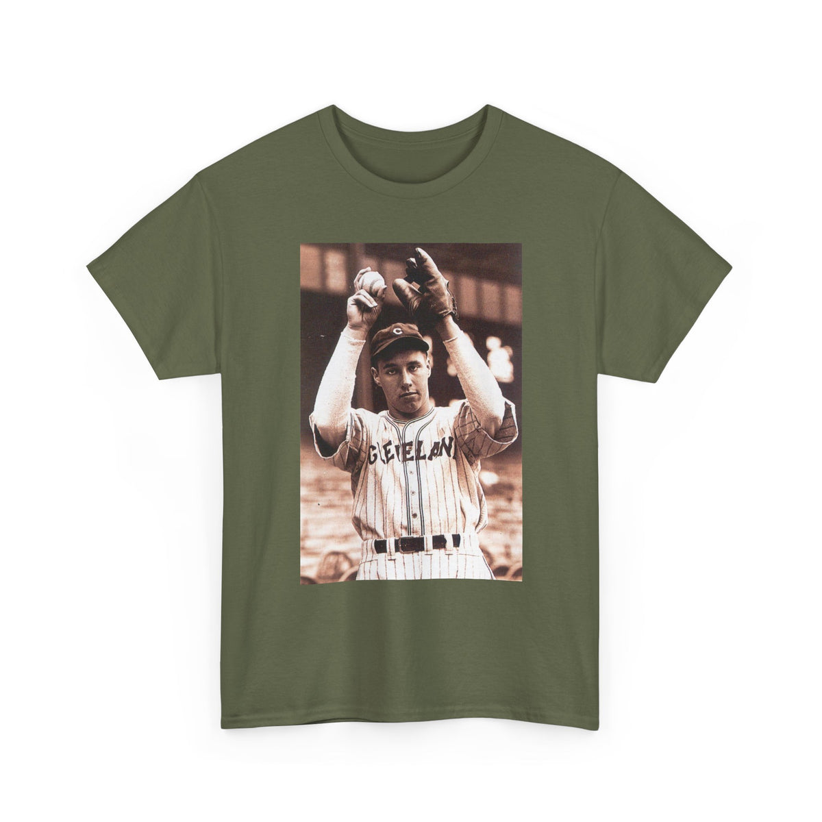 Vintage Cleveland Baseball Photo T-Shirt – Retro Player Graphic Tee