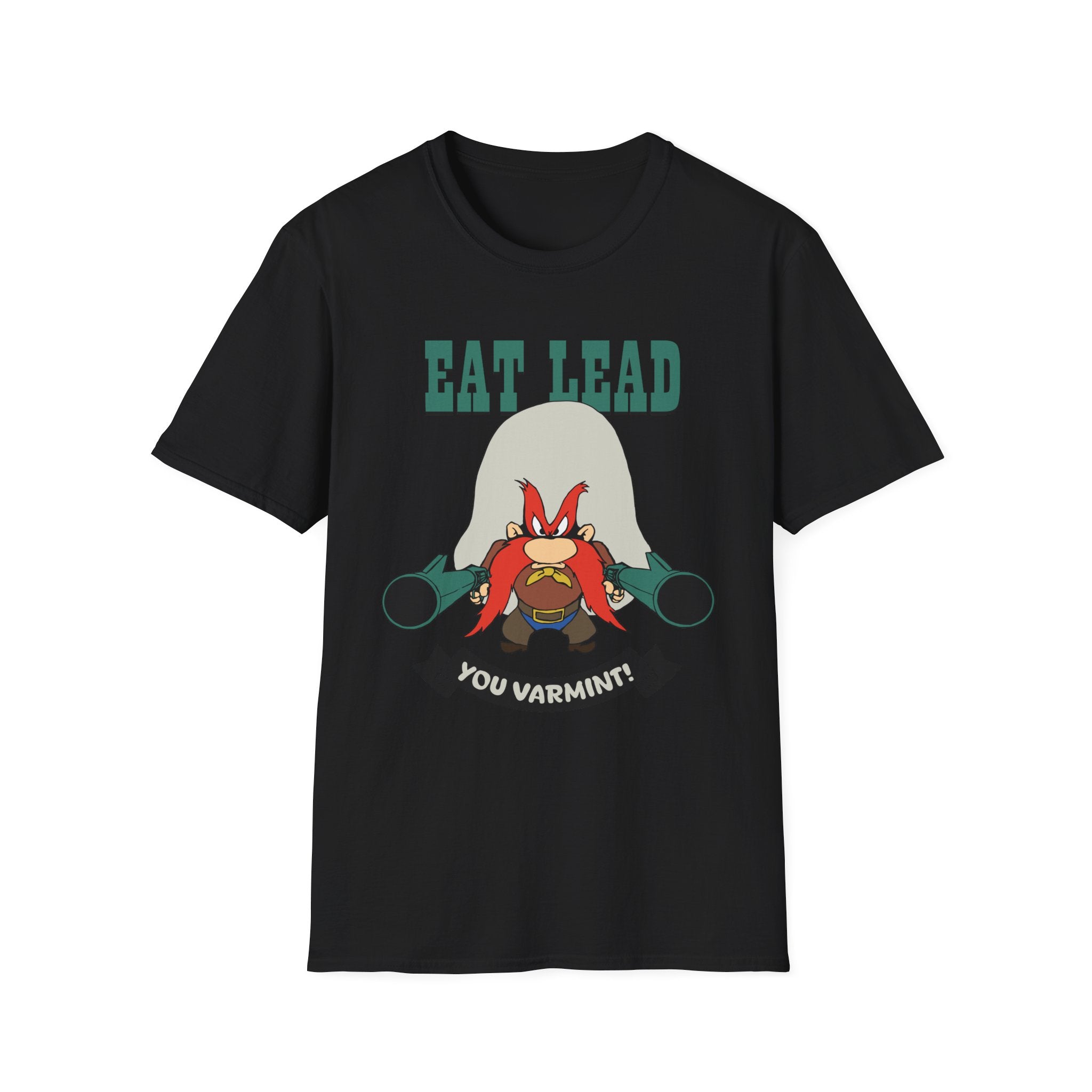 Eat Lead Looney Tunes T-Shirt — Yosemite Sam 'You Varmint' Retro Cartoon Tee