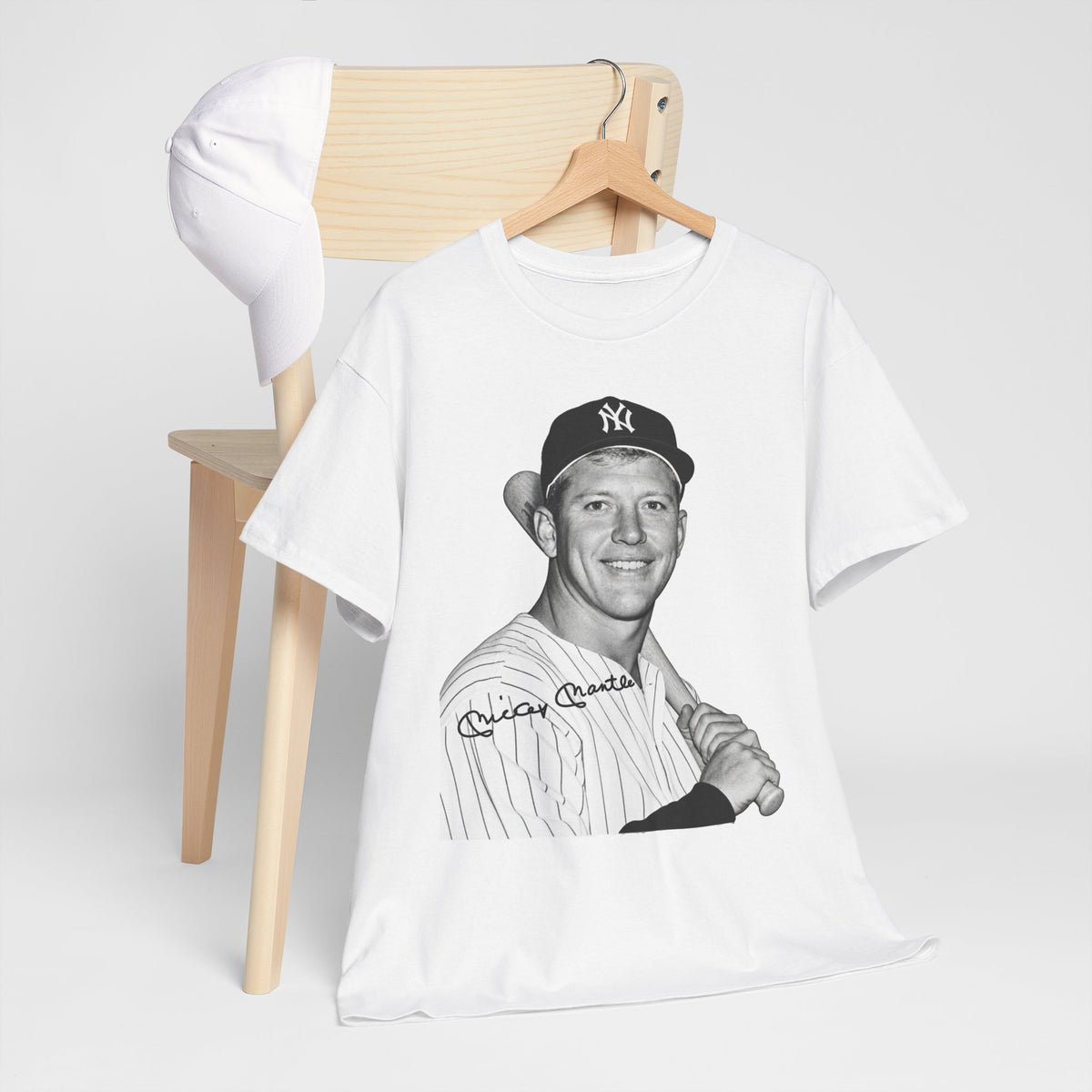 Vintage Baseball T-Shirt – Signed Roger Maris Portrait Tee