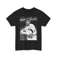 Retro Baseball Player T-Shirt - Old School Black & White Classic Legend Tee