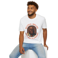 T-Shirt — "Bluto's Roller" Vintage Cartoon Portrait Tee (Rink & Slushies)
