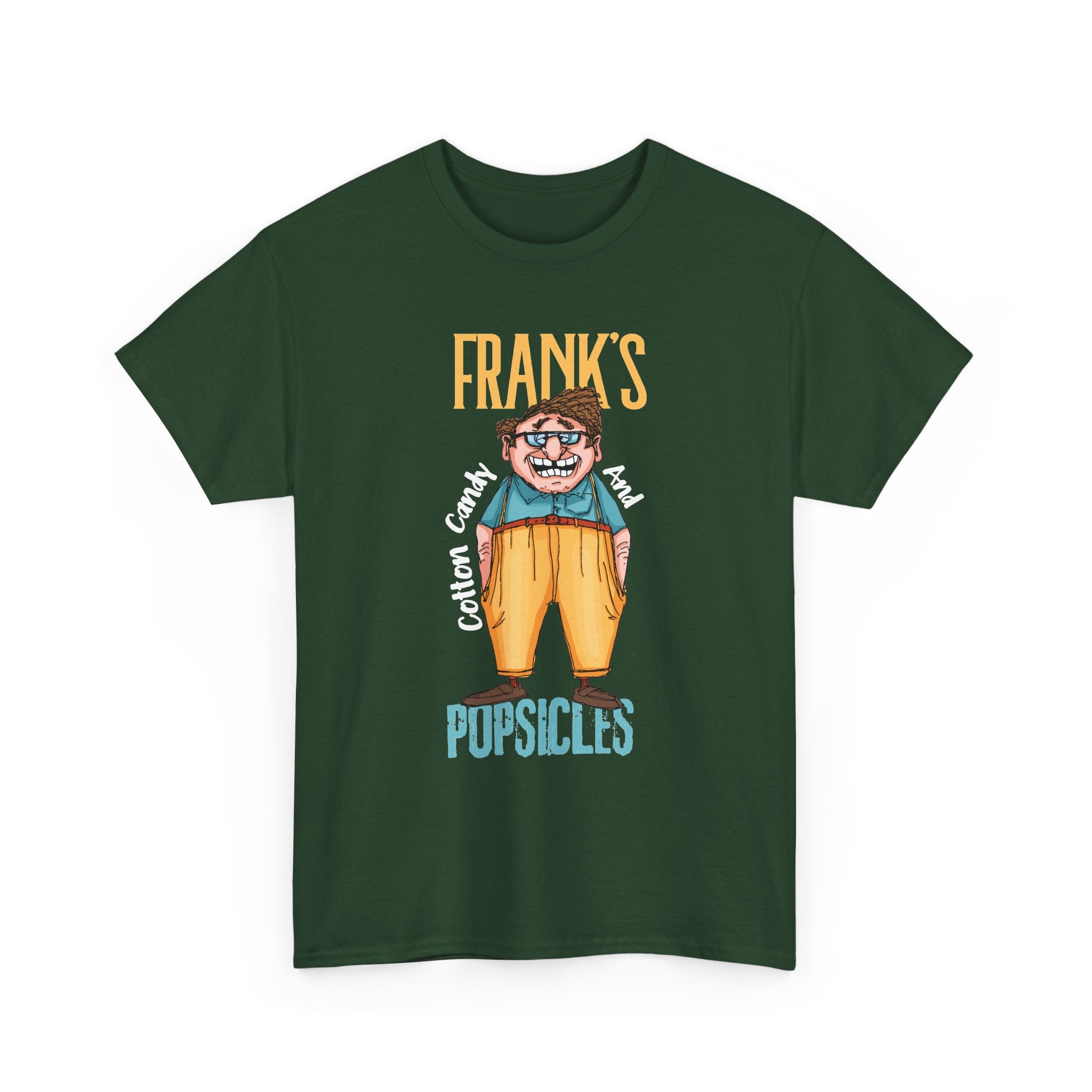 Frank's Cotton Candy & Popsicles T-Shirt – Funny Retro Cartoon Graphic Tee
