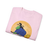 I Fly First Class — Funny Witch Halloween T-Shirt
