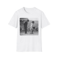 Vintage Baseball Umpire and Batter Photo T-Shirt