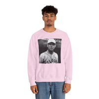 Vintage Baseball Player Sweatshirt - Classic Sports Graphic Crewneck