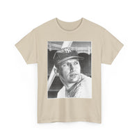 Vintage Baseball Portrait T-Shirt – Classic Retro Player Tee