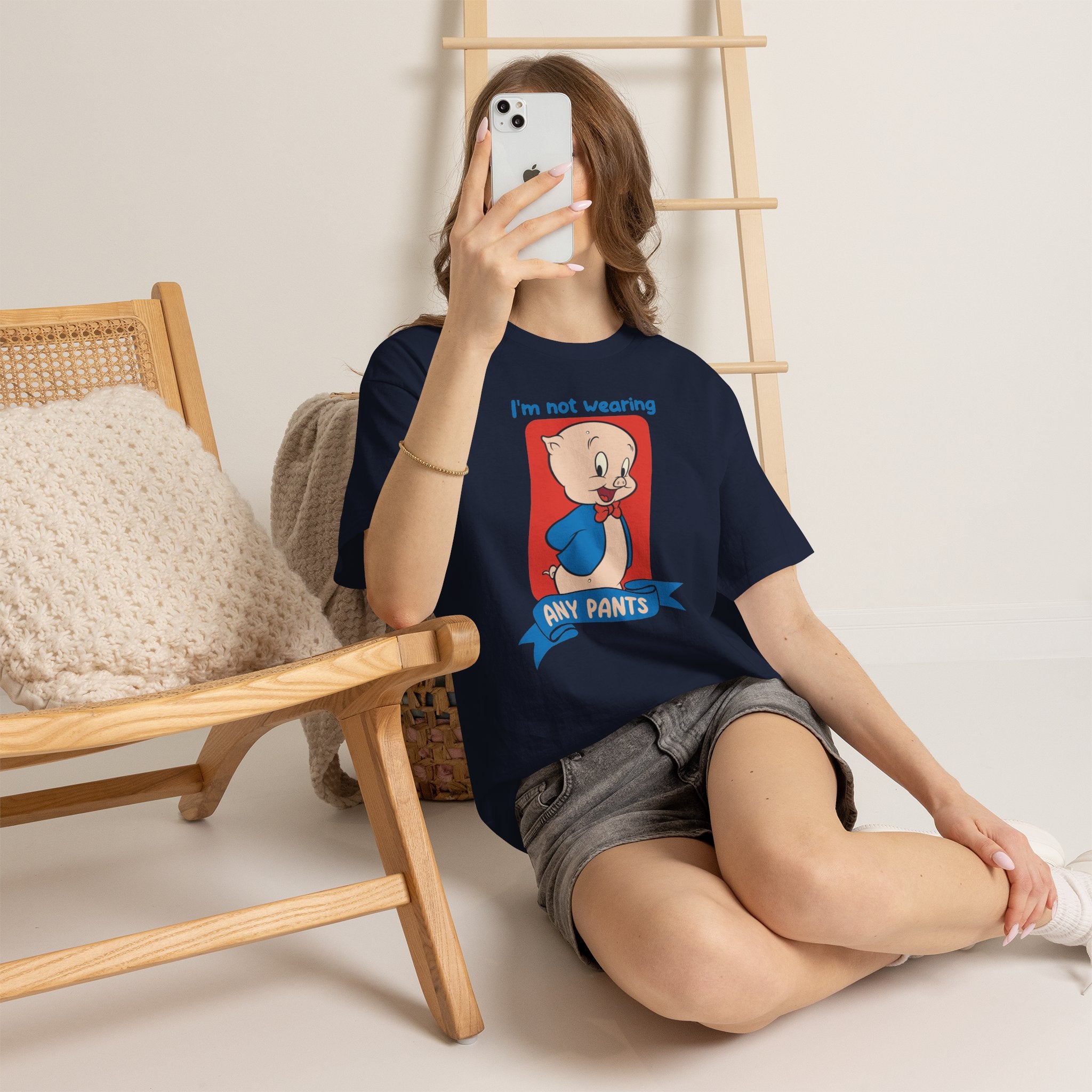 Porky Pig "I'm Not Wearing Any Pants" Graphic Tee