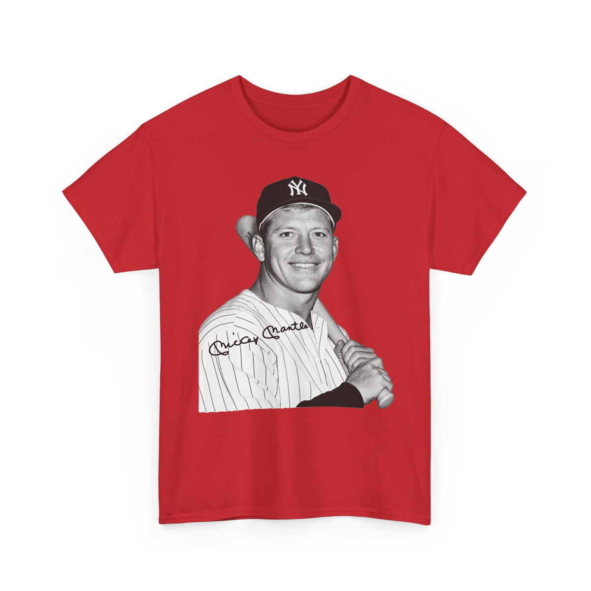 Vintage Baseball T-Shirt – Signed Roger Maris Portrait Tee