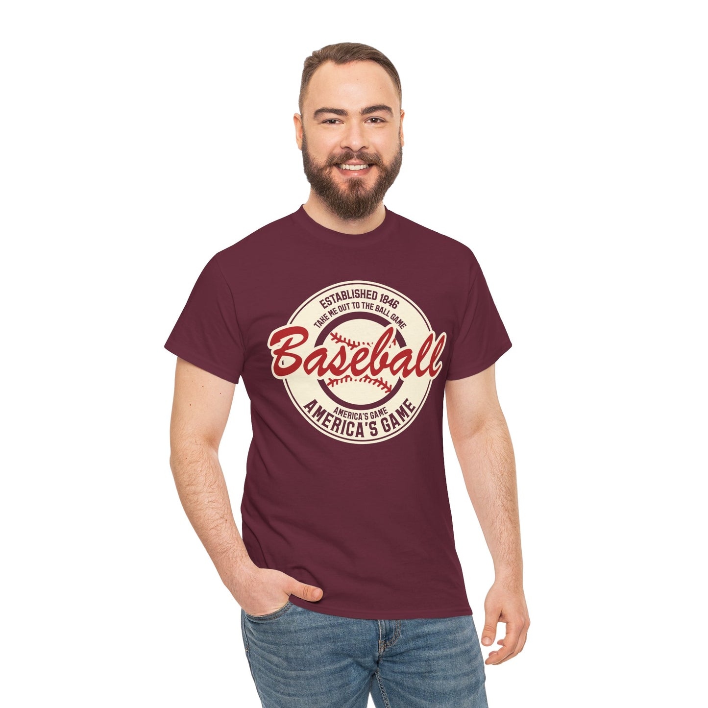 Vintage 'America's Game' Baseball T-Shirt — Retro Baseball Fan Tee