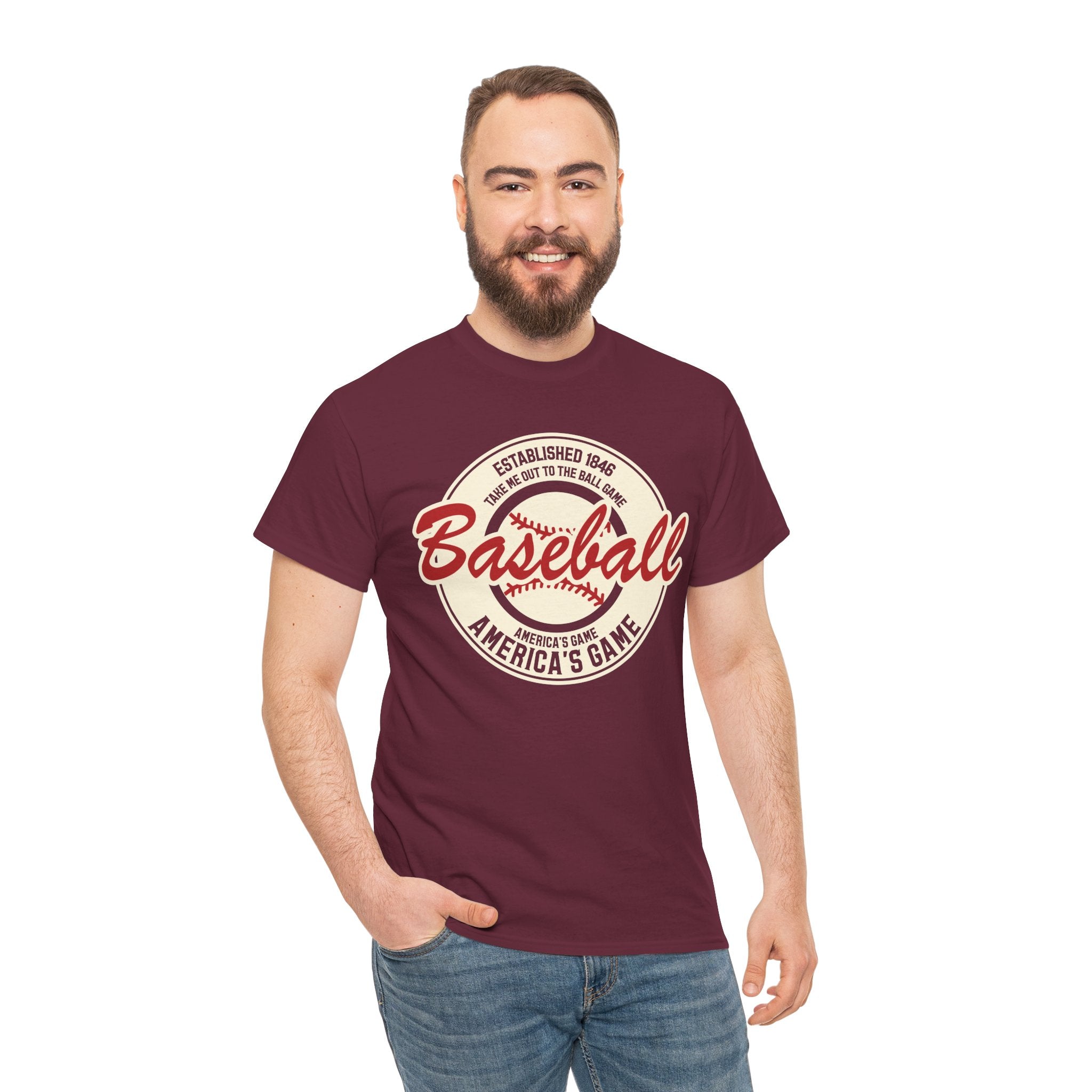 Vintage 'America's Game' Baseball T-Shirt — Retro Baseball Fan Tee