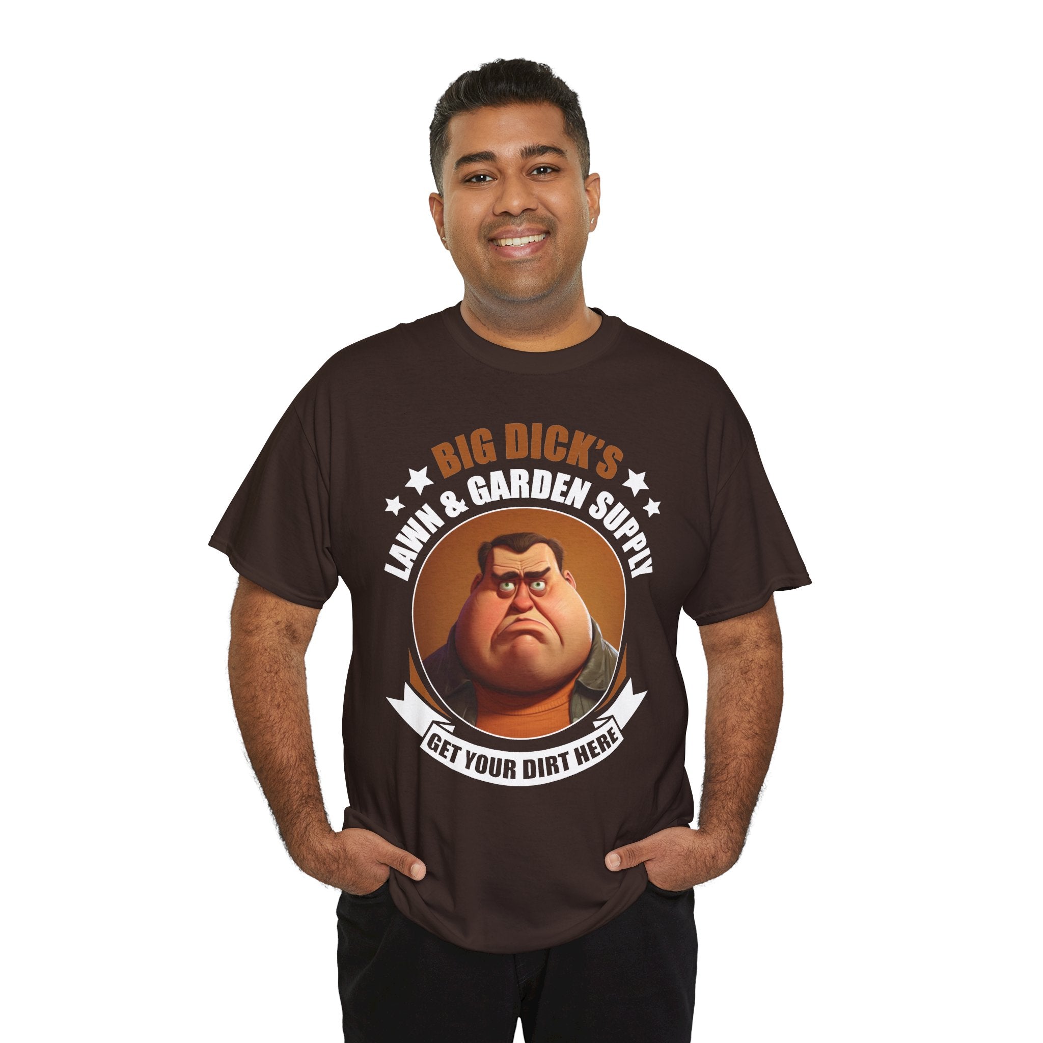 Get Your Dirt Here Lawn & Garden Shop T-Shirt – Funny Gardener Tee