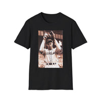 Vintage Baseball Player Photo T-Shirt — Retro Sports Tee