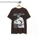Retro Baseball Player T-Shirt - Old School Black & White Classic Legend Tee