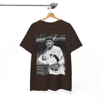 Retro Baseball Player T-Shirt - Old School Black & White Classic Legend Tee