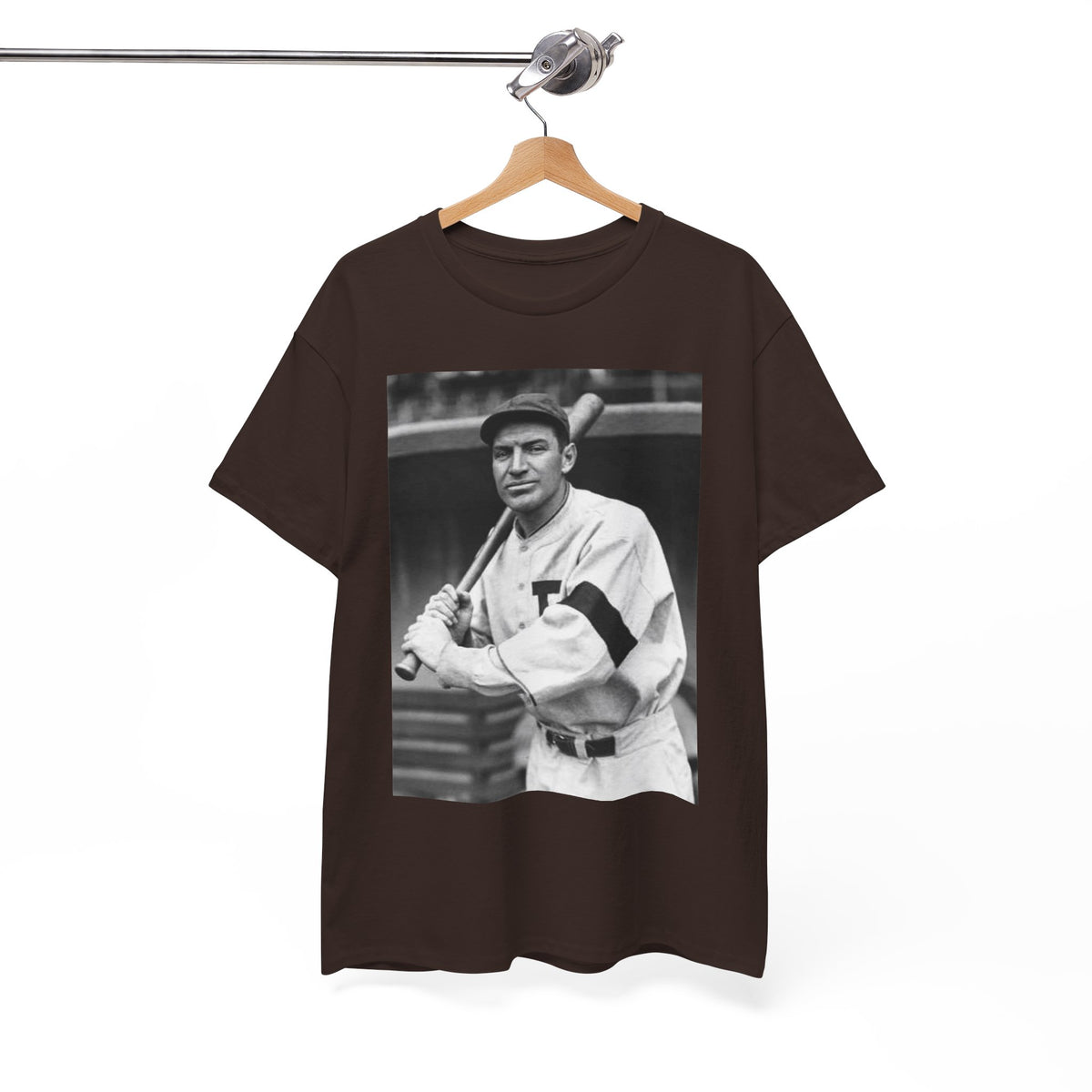 Retro Baseball Player T-Shirt - Old School Black & White Classic Legend Tee