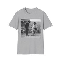 Vintage Baseball Umpire and Batter Photo T-Shirt