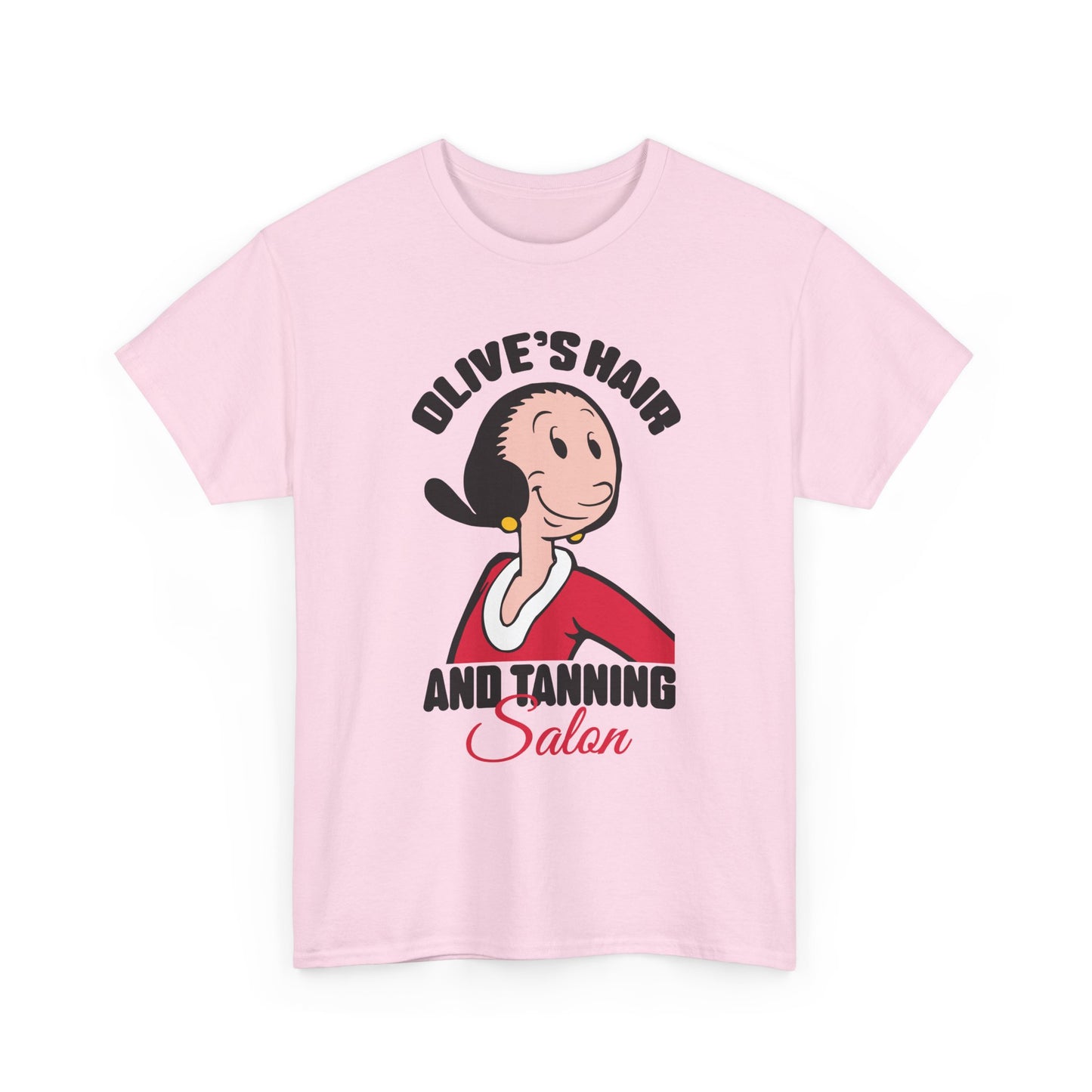 Olive's Hair and Tanning Salon Shirt - Funny Retro Parody Graphic Tee