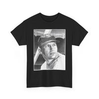 Vintage Baseball Portrait T-Shirt – Classic Retro Player Tee