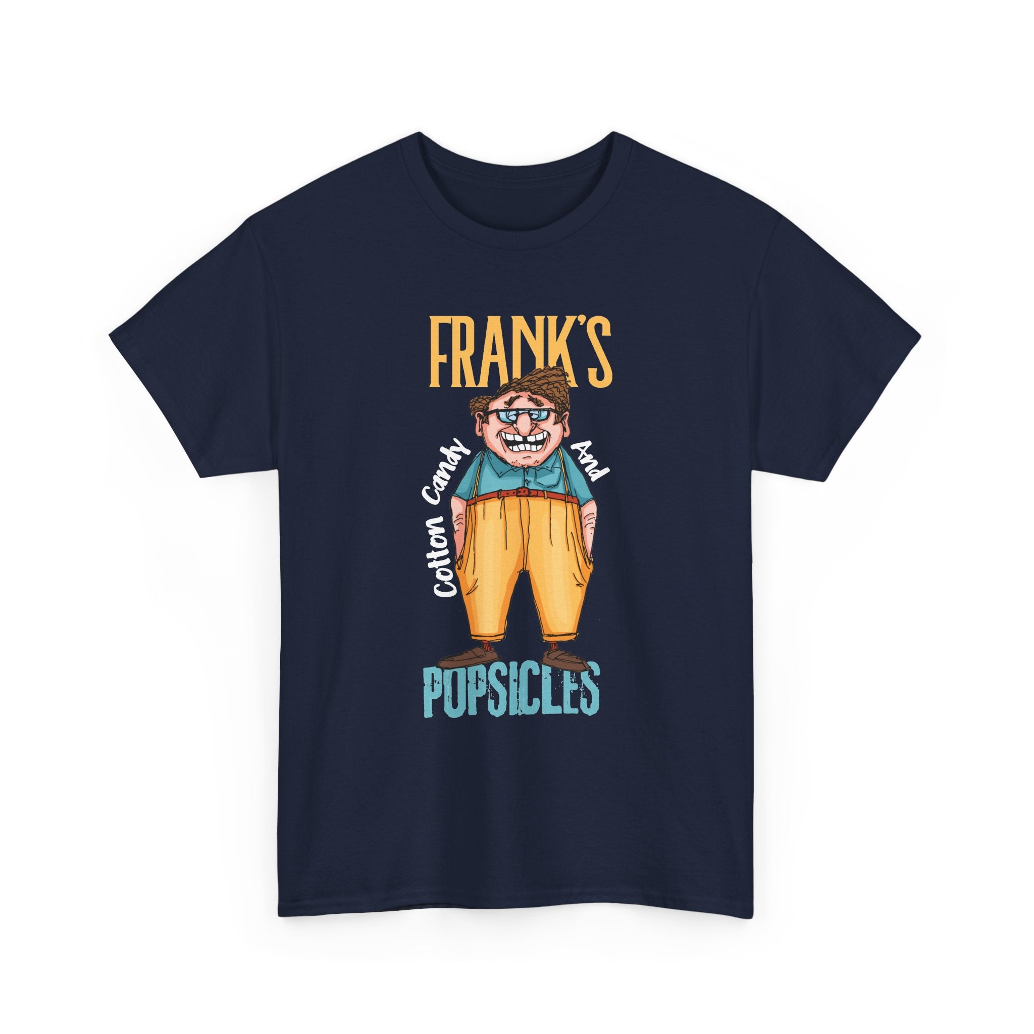 Frank's Cotton Candy & Popsicles T-Shirt – Funny Retro Cartoon Graphic Tee