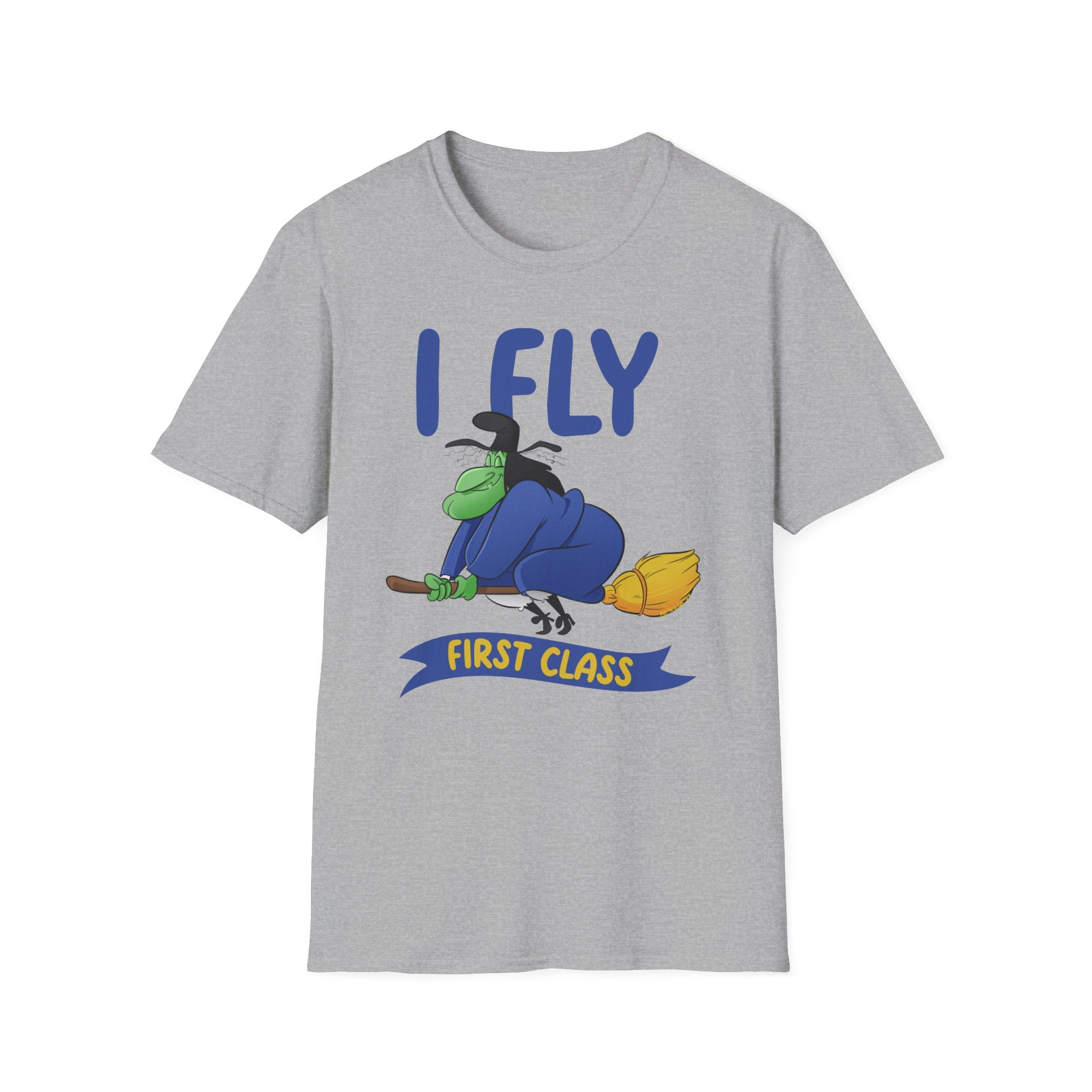I Fly First Class T‑Shirt — Funny Travel Graphic Tee