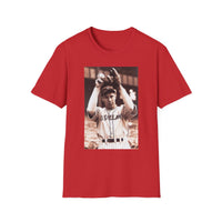 Vintage Baseball Player Photo T-Shirt — Retro Sports Tee