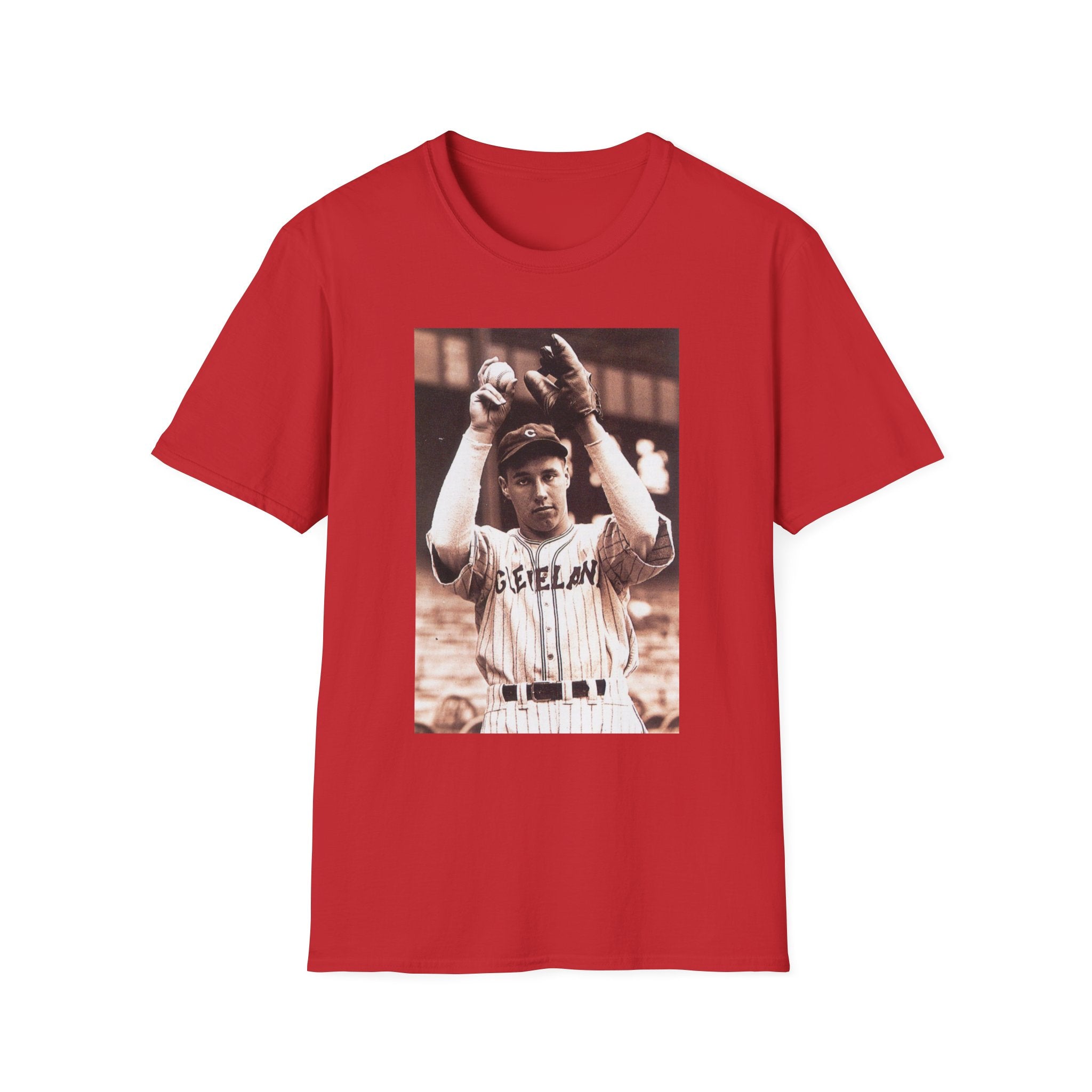 Vintage Baseball Player Photo T-Shirt — Retro Sports Tee