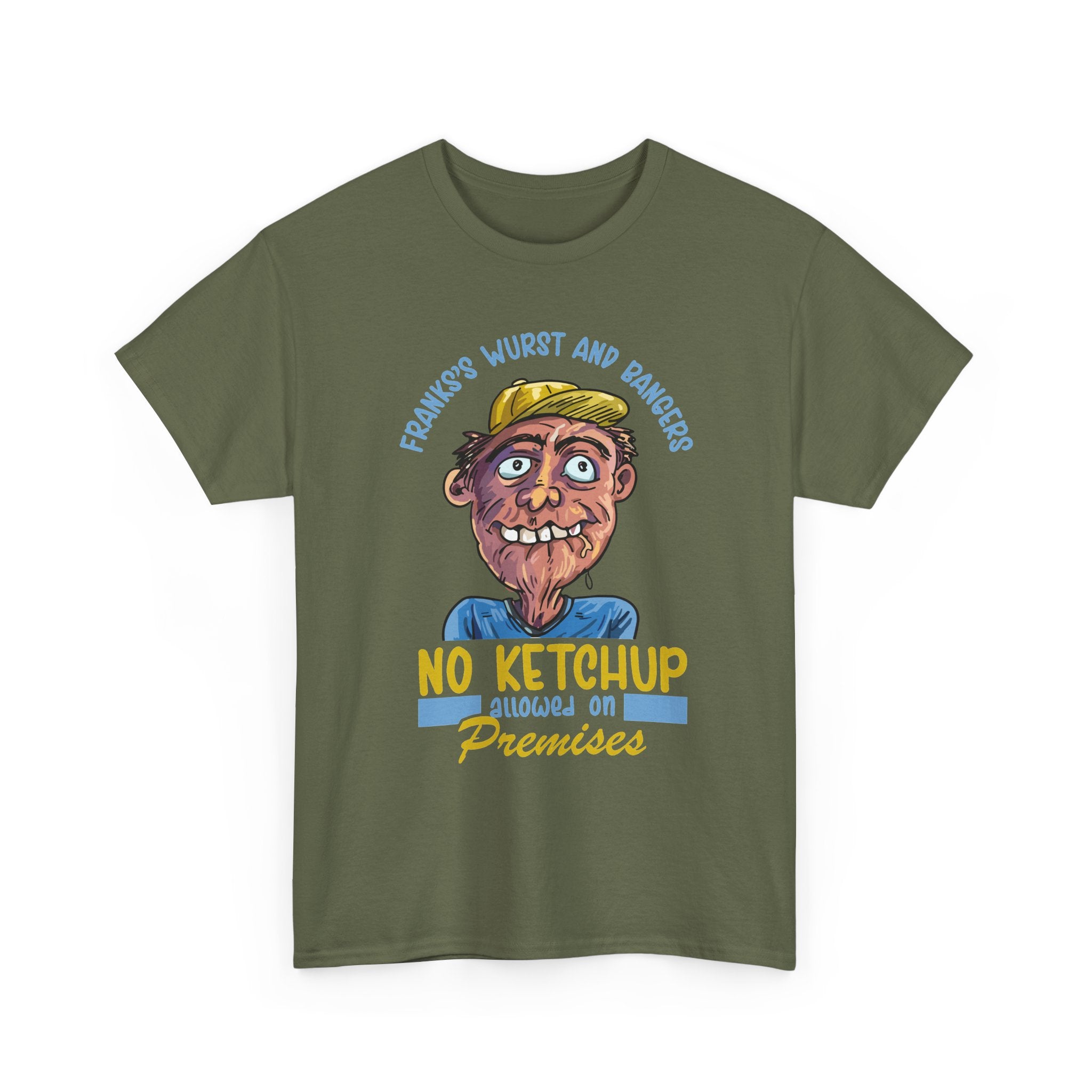 ''No Ketchup Allowed on Premises'' Funny Food Humor Graphic Tee