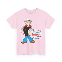 Popeye "I Yam What I Yam" Funny Cartoon Graphic T-Shirt