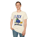 I Fly First Class T‑Shirt — Funny Travel Graphic Tee