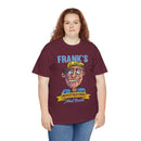 Frank's Investigations and Loans Funny Retro Character Vintage Humor Graphic T- Shirt