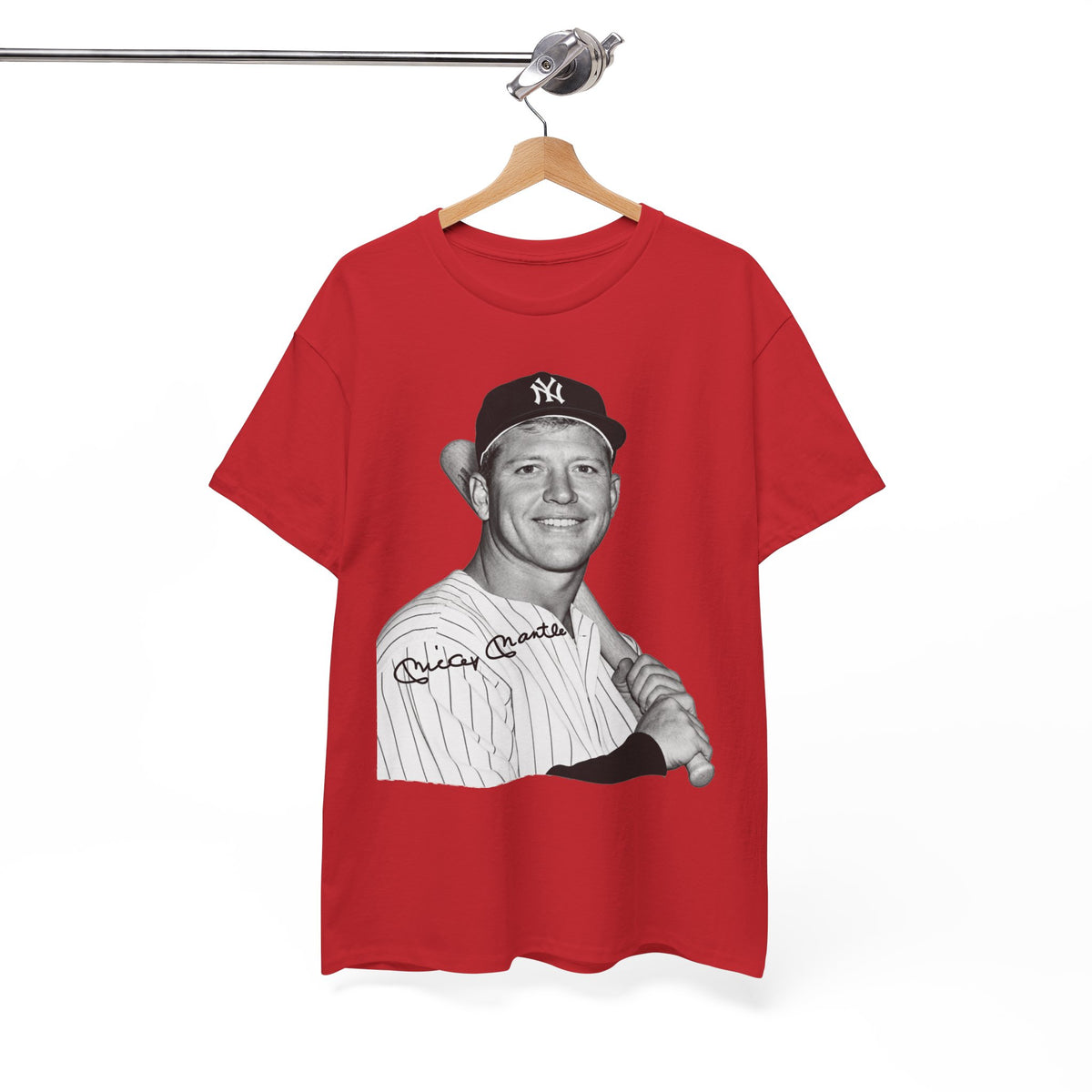 Vintage Baseball T-Shirt – Signed Roger Maris Portrait Tee