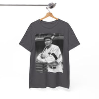 Retro Baseball Player T-Shirt - Old School Black & White Classic Legend Tee