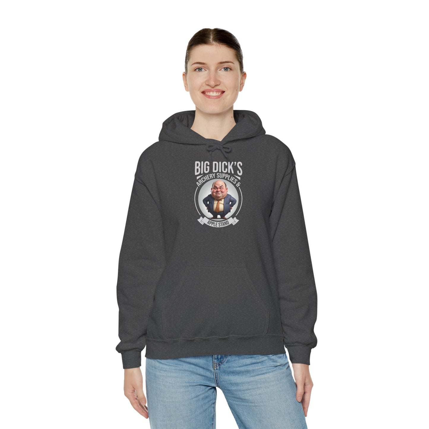 Big Dick's Archery Supplies & Apple Stand Novelty Graphic Hoodie