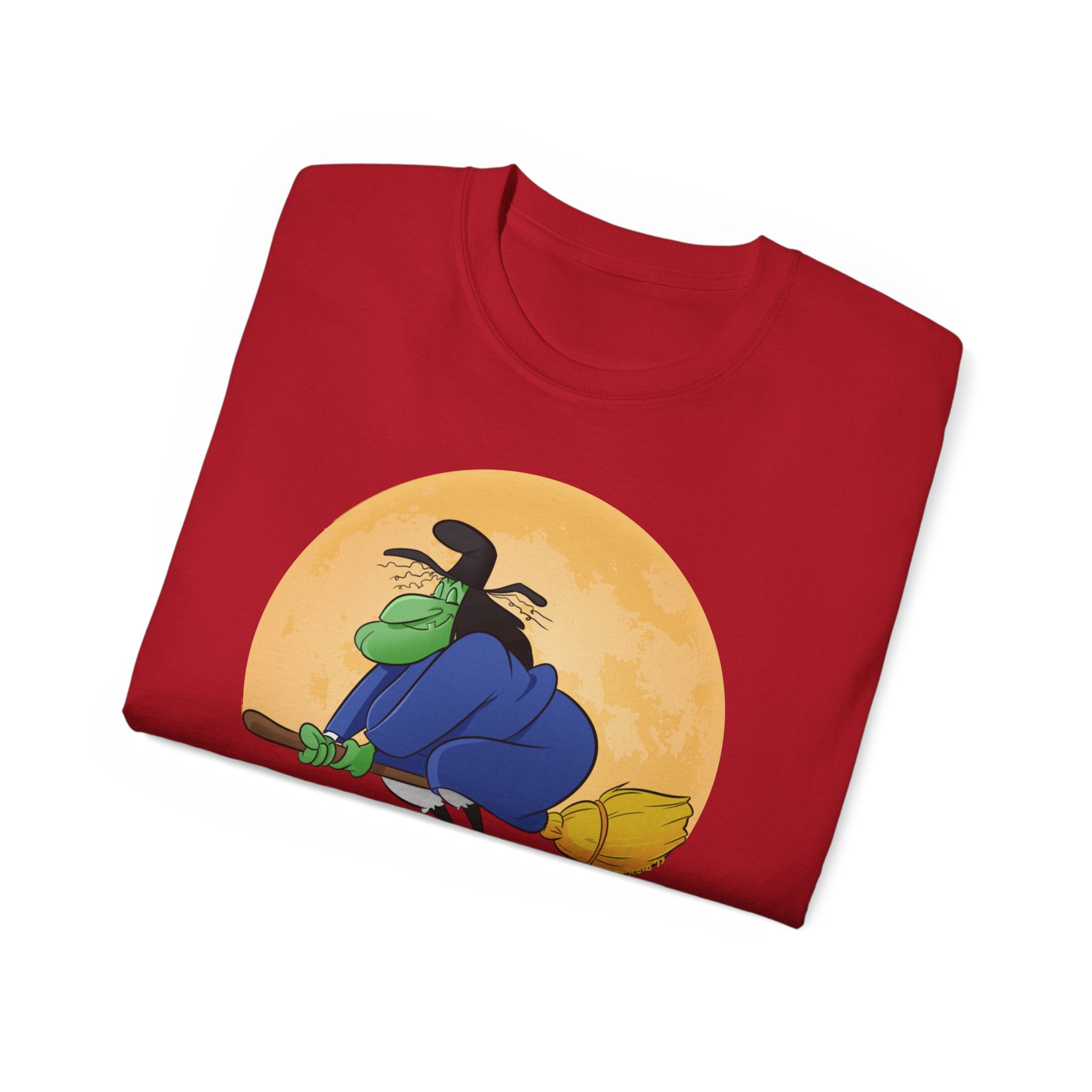 I Fly First Class — Funny Witch Halloween T-Shirt