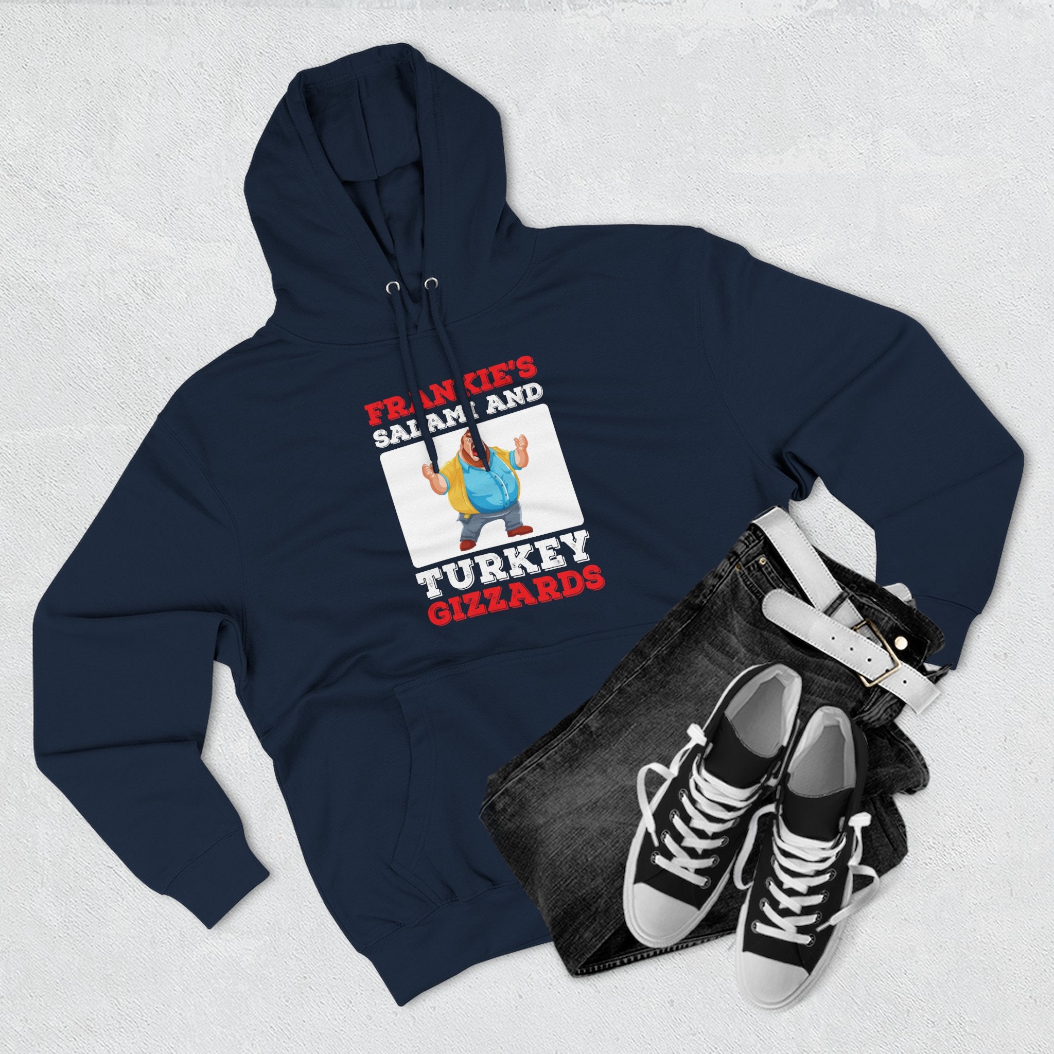 Frankie's Gizzards Hoodie — Funny Retro Character Pullover