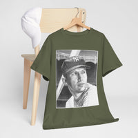 Vintage Baseball Portrait T-Shirt – Classic Retro Player Tee