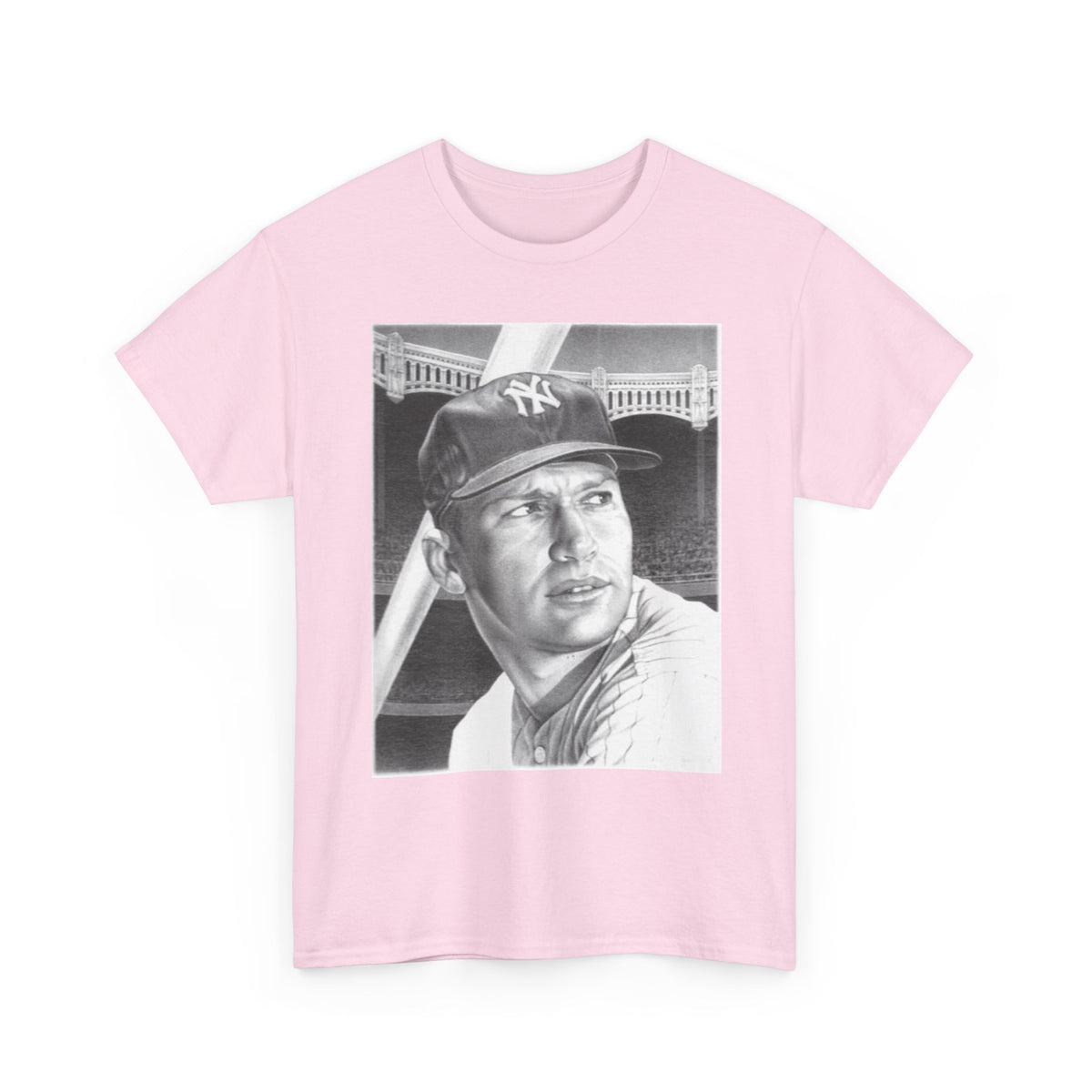 Vintage Baseball Portrait T-Shirt – Classic Retro Player Tee