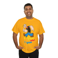 Retro Cartoon 'I Yam What I Yam' Graphic Tee