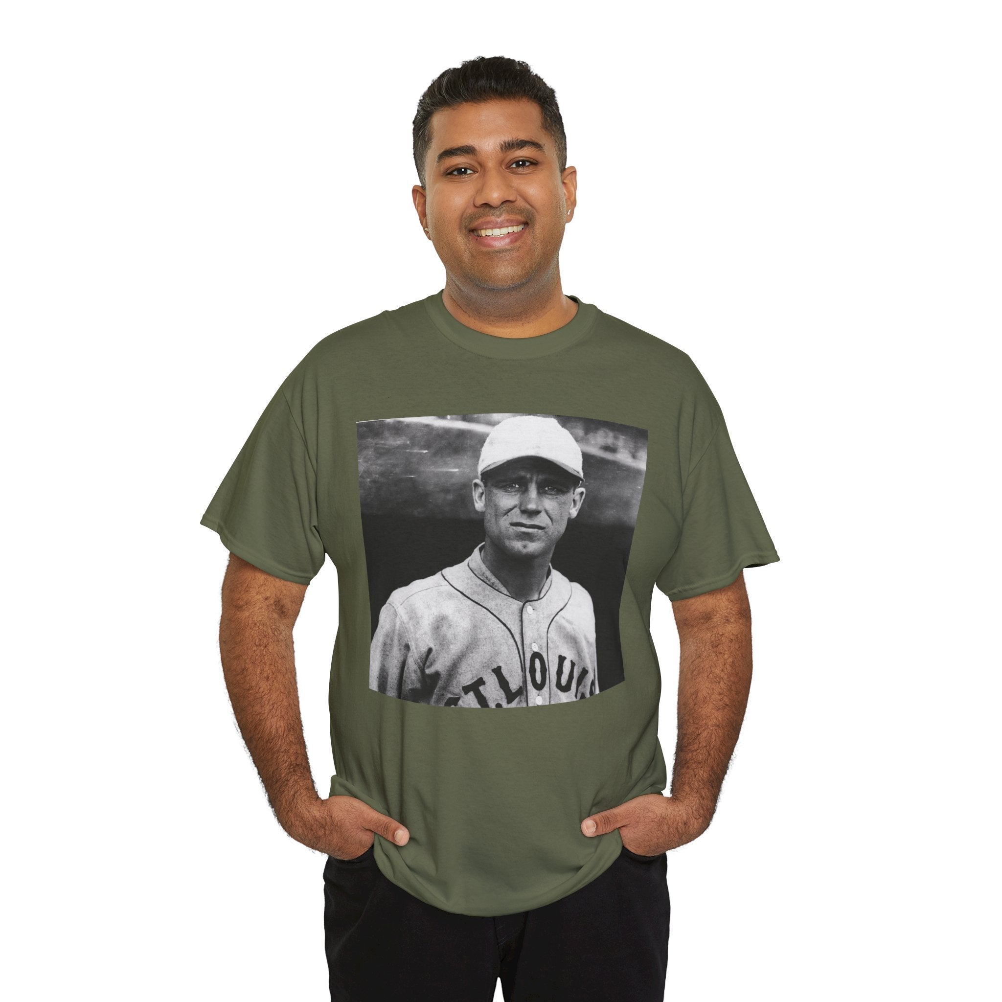 Vintage Baseball Player T-Shirt | Classic Sports Graphic Tee