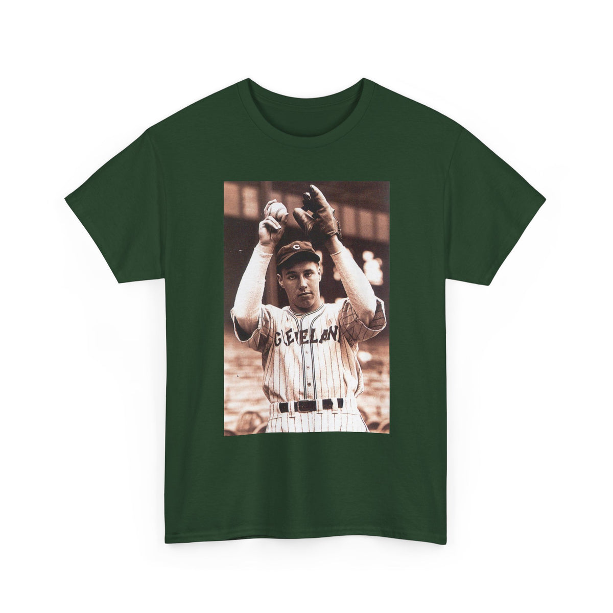 Vintage Cleveland Baseball Photo T-Shirt – Retro Player Graphic Tee