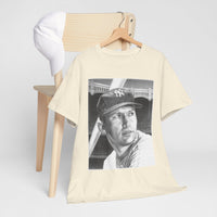 Vintage Baseball Portrait T-Shirt – Classic Retro Player Tee