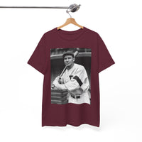 Retro Baseball Player T-Shirt - Old School Black & White Classic Legend Tee
